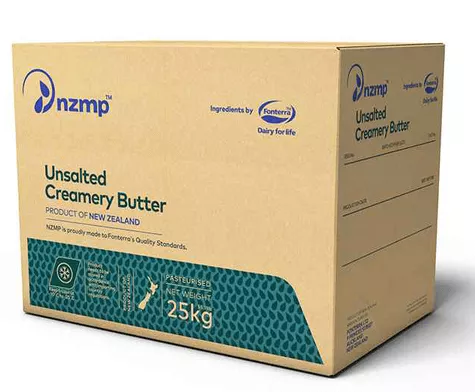 Bơ lạt thùng 20kg thương hiệu NZMP từ New Zealand
