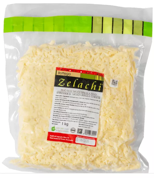 Phô mai Mozzarella dạng bào sợi của thương hiệu Bottega Zelachi