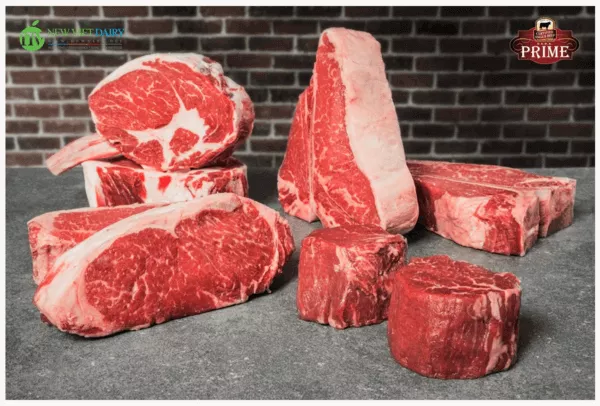 Thịt bò Mỹ Angus mà New Viet Dairy nhập khẩu được đảm bảo đạt chuẩn 100% thịt từ giống bò đen Angus ở Hoa Kỳ.