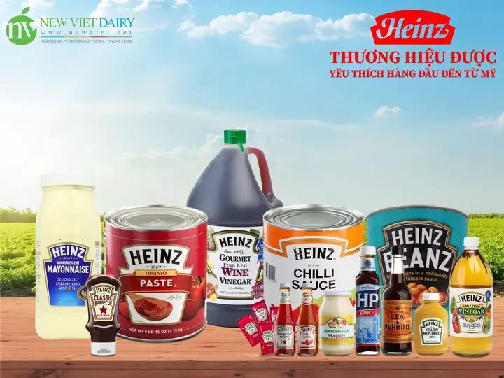 Tổng hợp sản phẩm Thực phẩm đóng hộp Heinz tại New Viet Dairy