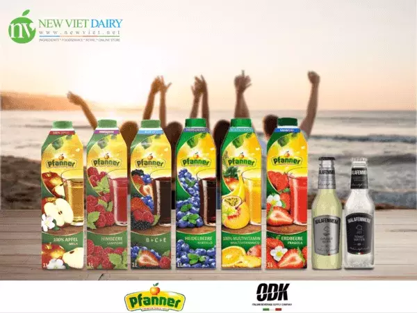Đơn vị cung cấp nước ép Pfanner danh tiếng - New Viet Dairy